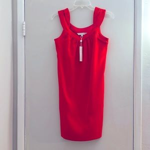 NWT! Trina Turk Saratoga shift sleeveless dress orange XS